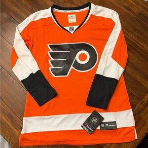 NWT! Philadelphia Flyers NHL Fanatics Breakaway Jersey Blank Back Men’s Medium